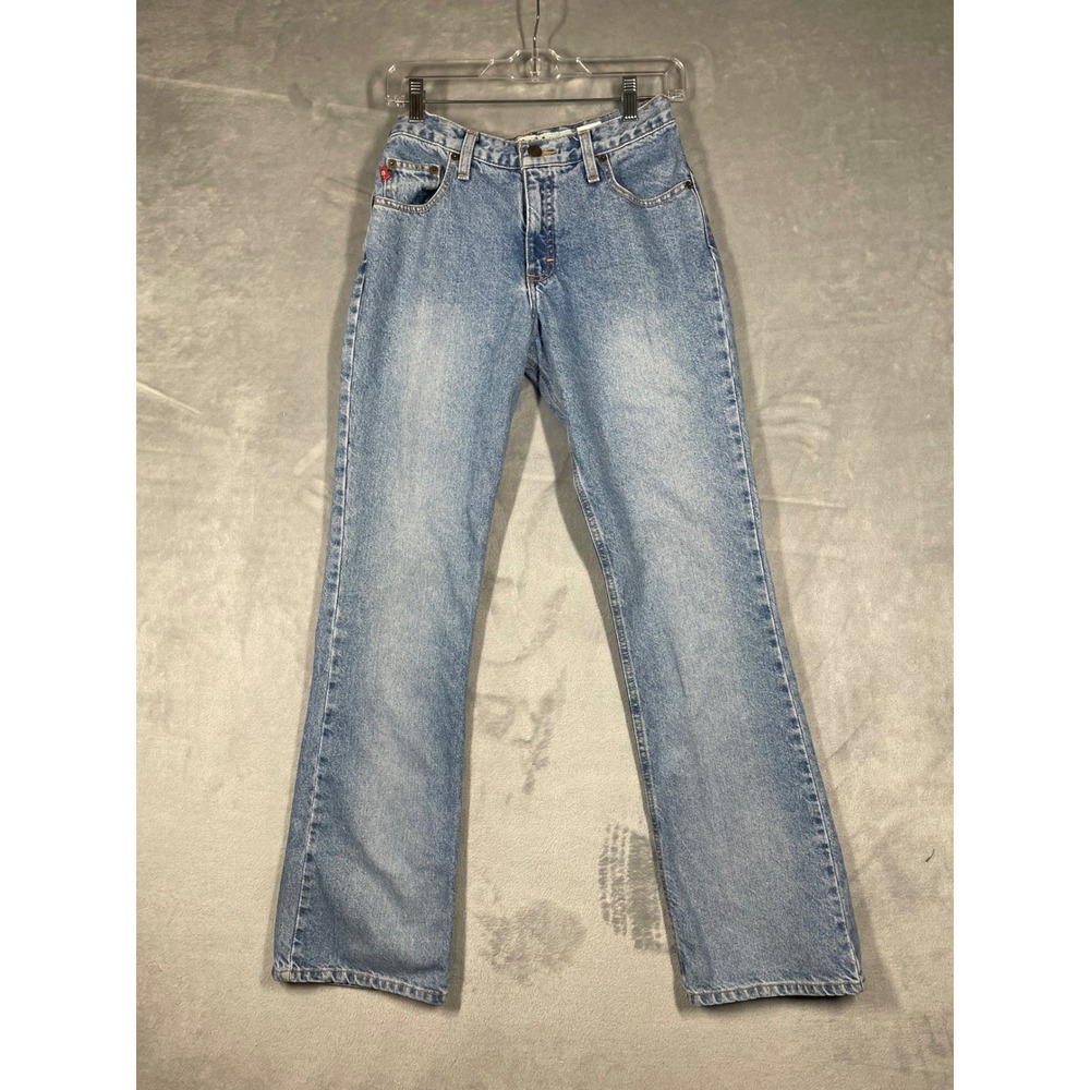 Vintage Mudd Jeans Womens Size 7 Light Wash Flare High Rise 100% Cotton 435172